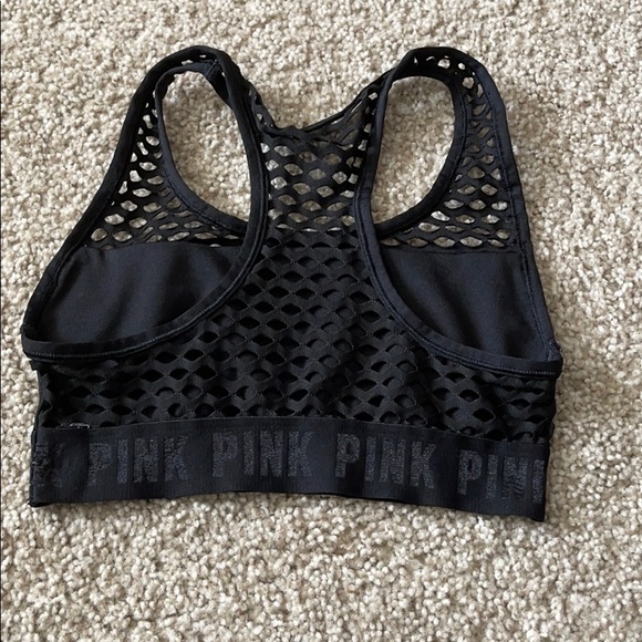 Pink sports bra with designed back - Picture 2 of 2